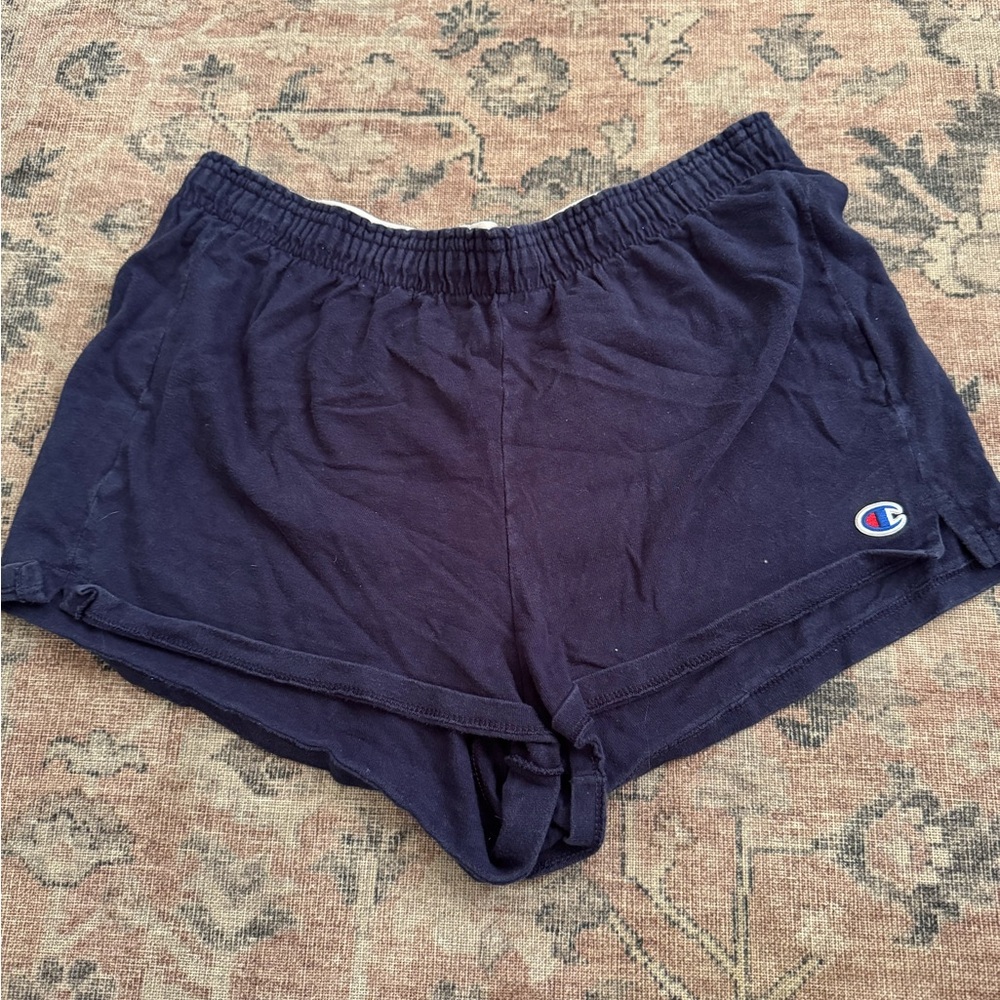 Champion Blue Athletic Shorts Lightweight Elastic Waist